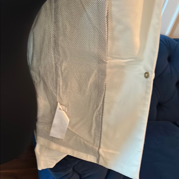 Anthropologie White Utility Jacket Tailored Fit - Picture 3 of 10
